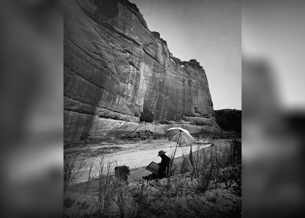 Sketching cliff dwellings
